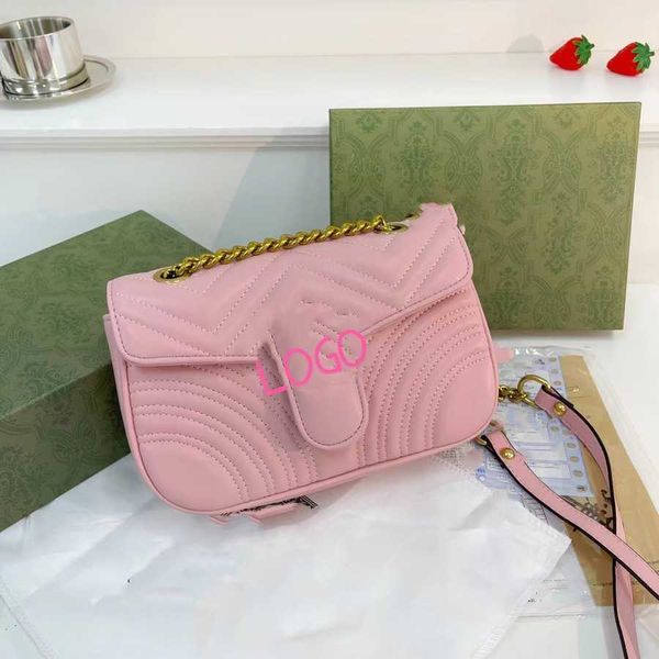 

70% 2023 new shoulder bag new good one shoulder water ripple texture diagonal cross chain love women's baghigh