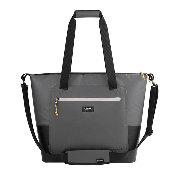 

igloo 28 can overland tote soft sided cooler gray compass