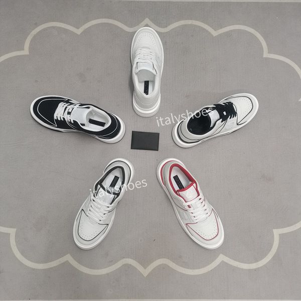

2023 luxury boots designer trainers sneakers shoes low flat print white black leather trainers sneakers size35-46 bn220601