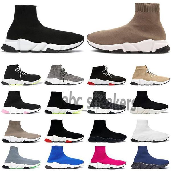 

speed 2 0 sock casual shoes trainer designer men women sneakers speed trainer style race shoe socks trainers 36-45 b21228k, Black