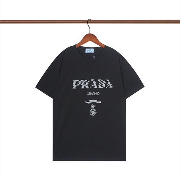 

luxury mens designer t shirt black red letter printed shirts short sleeve fashion brand designer tees m-3xl pm121, White;black