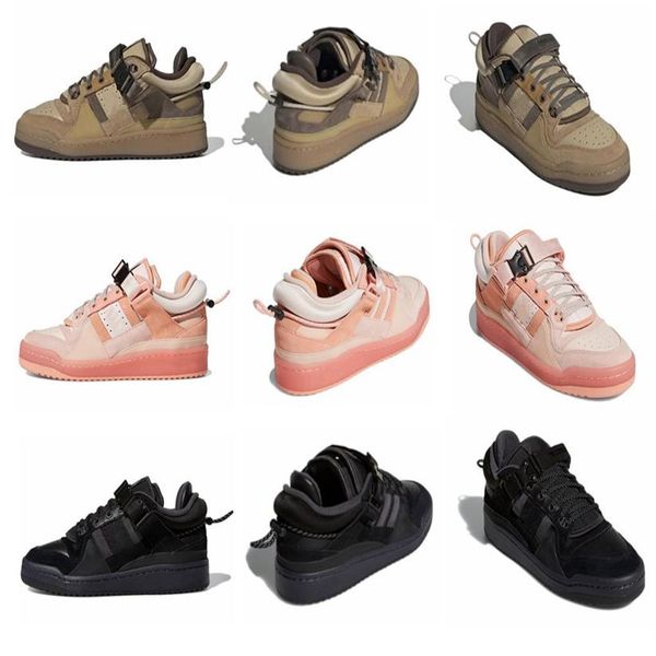 

2021 classic men's and women's running shoes bad pink bunny forum low brown triple black fashion style couple outdoor ca262p