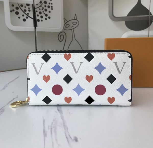 

luxury zippy wallets multicolor purse mens womens clutch bags charms card holder rosalie coin purse embossed flower letter pocket organizer, Red;black