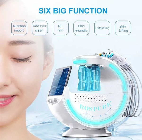 

2023 6 in 1 hydra facial machine rf skin rejuvenaiton microdermabrasion hydro dermabrasion lifting wrinkle removal hydrafacial spa in stock