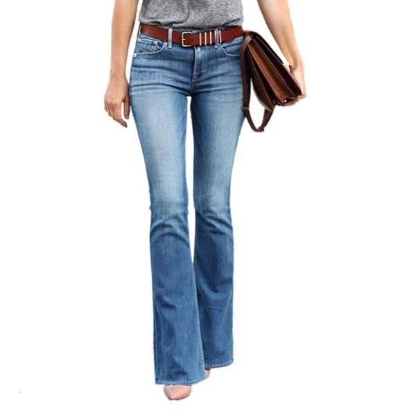 

women's jeans y2k streetwear jeans woman skinny denim pencil jeans women mid-waist pockets casual pants female elastic pantalon fluide, Blue