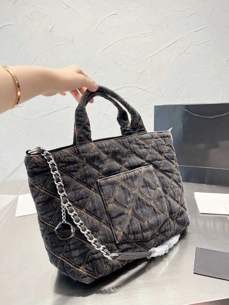 

55%off new luxury fashion brand bags small large capacity denim one shoulder handheld crossbody diamond chain underarm shopping bag female s