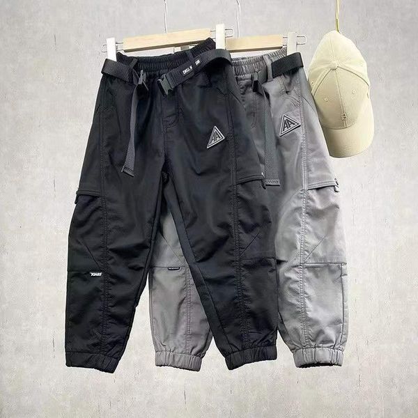 

jeans spring boy pants children cargo sports full length pocket casual long trousers kids clothes 3 4 5 6 7 8 9 10 11 years 230225, Blue