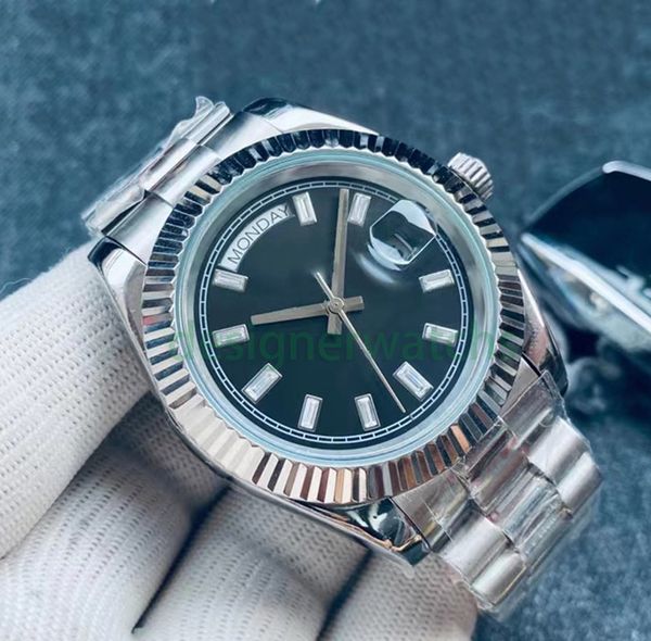 

mens watch luxury designer automatic movement mechanical watch ceramic ring stainless steel watch band sapphire glass lovers exquisite leisu, Slivery;brown