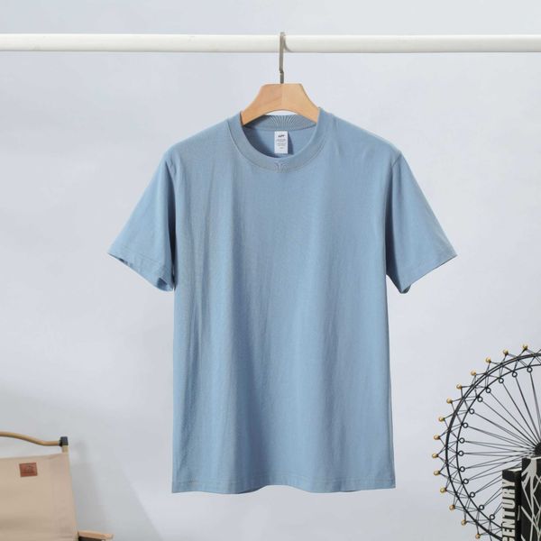 

230g pure cotton half-sleeved t-shirt for men spring and summer fashion brand loose bottom shirt short-sleeved femalelbor, White;black
