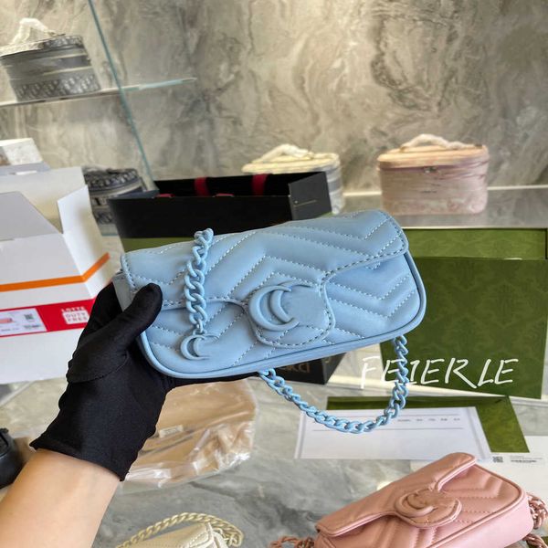 

2023 new shoulder bag new chain wavy waist single shoulder diagonal mini baghigh