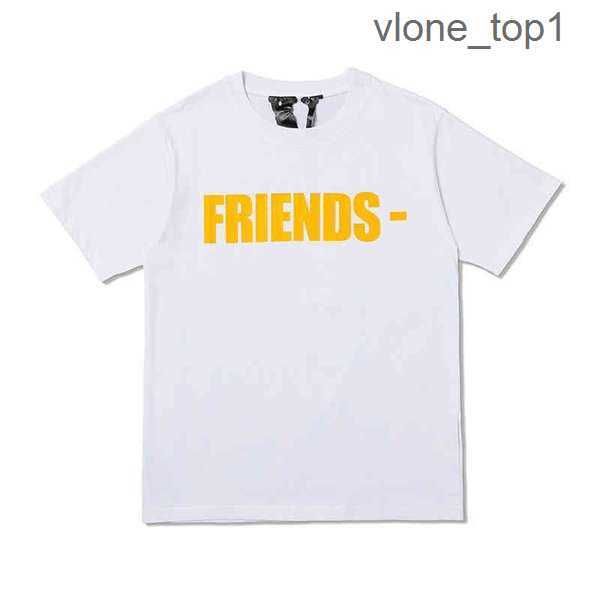 

v lone t-shirt fahion br yellow friend letter t-hirt looe imple back large v hort leeve men' and women' in ummer 1 emrd, White;black