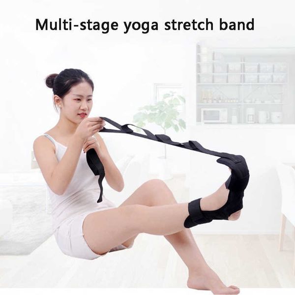 

yoga stripes yoga ligament stretching belt foot rehabilitation strap plantar fasciitis leg training foot ankle joint correction braces belt