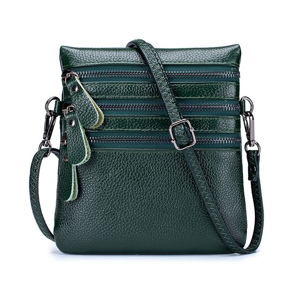 

crossbody purse bag shoulder bag multi pocket zipper purse pu leader, Red;black