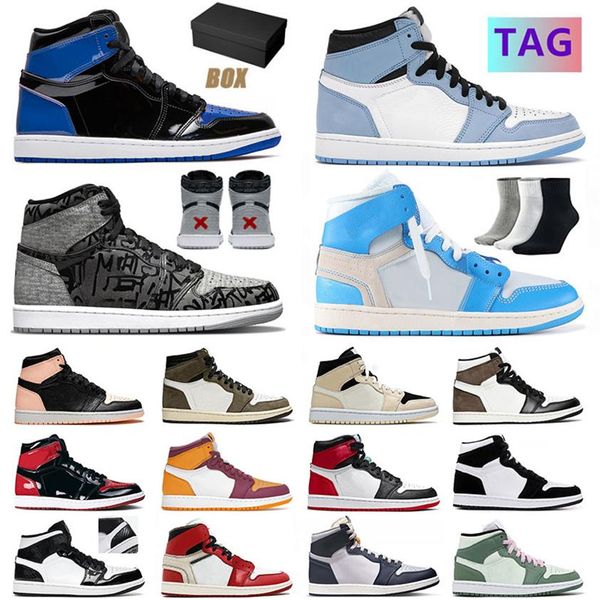 

with box jumpman 1 1s jorden1s jorden mens womens basketball shoes jorda university blue hihg panda mid carbon fiber designer spor200v