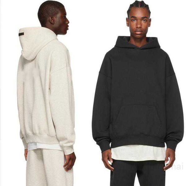 

ess original elevation version men's hoodie pullover pure cotton long sleeve asian size m-5xl large spring couple outdoor 02cq, Black