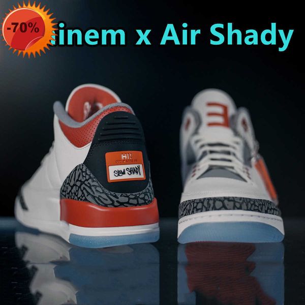 

boots new jumpman 3 3s mens basketball shoes eminem x pe halftime show fire red men women spotrs sneakers us 5.5-13 with, Black