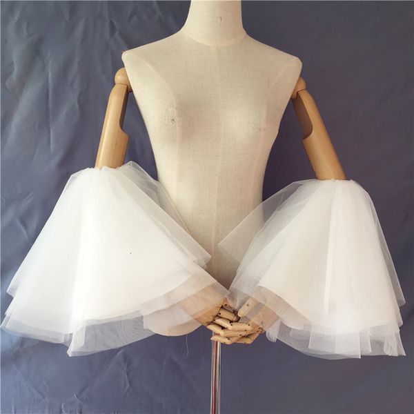 

five fingers gloves wedding dress sleeve exaggerated modeling fluffy princess sleeves bubble bridal sleeve 230225, Blue;gray