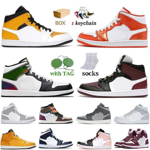 

fashion womens mens jumpman 1 1s basketball shoes with box jorden high og bordeaux hand crafted trainers mid se black dark beetroo264f