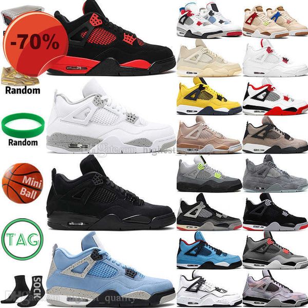 

boots oreo sail black cat 4 4s mens basketball shoes university blue fire red thunder white cement bred purple metallic grey lighnting diy m