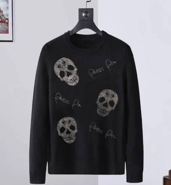 

s men cotton male loose coats student casual pullover korea style fashion diamond rhinestones men's sweater, White;black