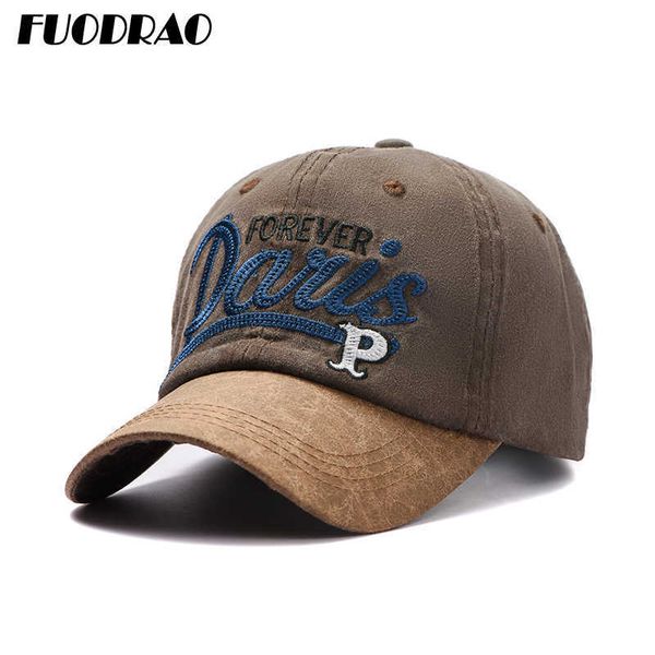 

ball caps fuodrao hip hop baseball caps hats for men snapback caps women adjustable washed cotton outdoor sport caps dropshipping b25j230227, Blue;gray