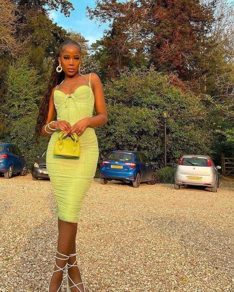 

womens summer mesh fishbone pleated backless midi dress suspender, Black;gray