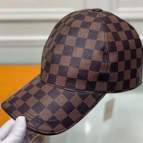 

men's baseball cap designer cap women's tight-fitting cap fashion plaid men's casual cap, Blue;gray