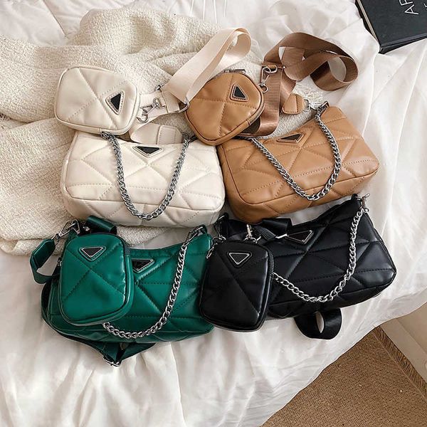 

2023 luxury solid color sewing mother simple single messenger chainhigh