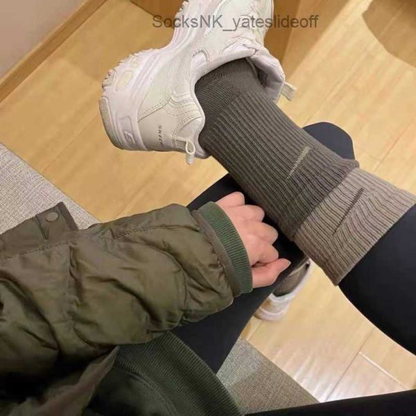 

men's socks classic fashion women's hook brand stockings designers fake two pairs splicing high tube women men sports yoga breatha, Black
