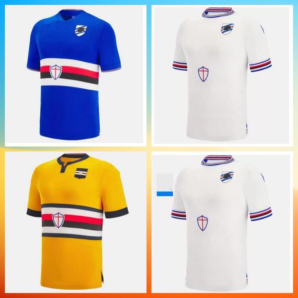 

22/23 uc sampdoria soccer jerseys linetty maroni quagliarella damsgaard jankto 2022 2023 gabbiadini thorsby colley augello football shirt th, Black;yellow