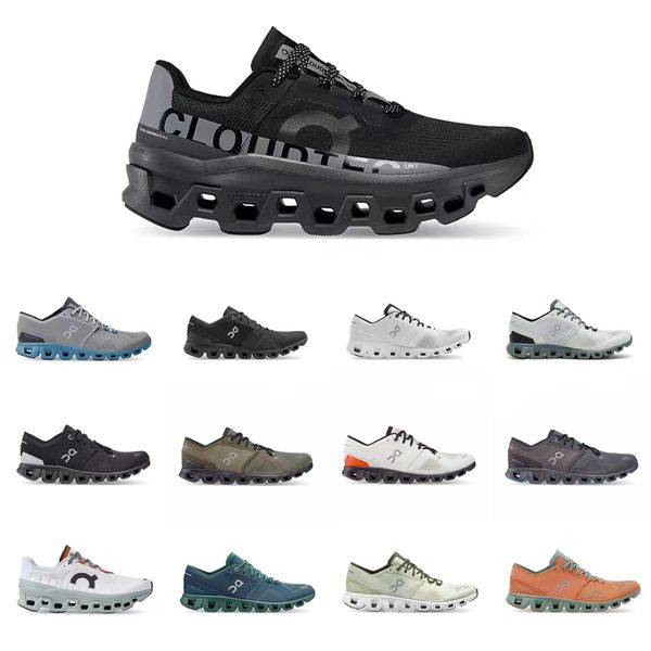 

designer on running cloudmonster shoes sneaker black white grey light green blue men women sports breathable trainers 36-45