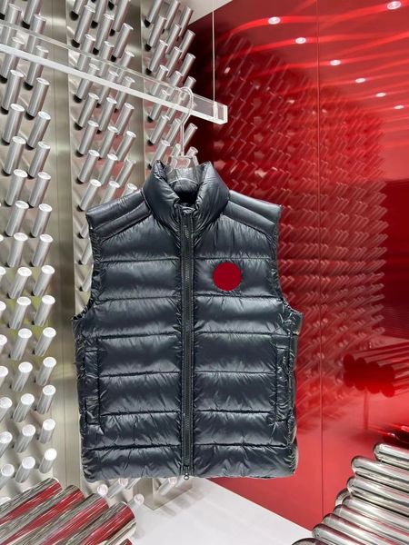 

2022 men's vests inter keep warm men's down jacket women's vest american style luxury warm coat, Black;white
