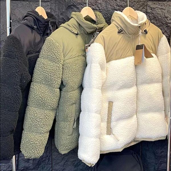 

jacket women's jackets winter fleece jacket puffer sherpa women faux shearling outerwear coats female suede fur coat men warm thic frrj, Black;brown