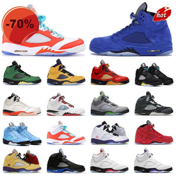 

slippers 5s amg mens womens basketball shoes 5 raging bull what the alternate grape international flight men women outdoor sports trainers s, Black