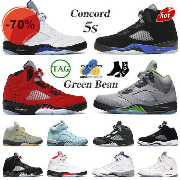 

slippers 5s amg concord men basketball shoes 5 green bean racer blue bird raging red jade horizon oreo fire metallic alternate bel oregon me, Black