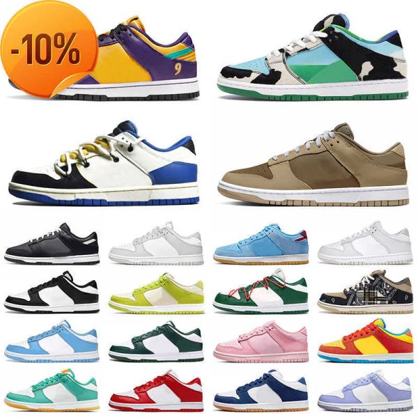 

g big size 12 13 fashion designer casual shoes sneakers low fruity pack green apple 2022 pink foam why so sad coast unc dunkes sb panda, Black