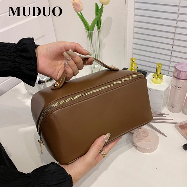

cosmetic bags cases womens crazy horse male toiletry bag leather cosmetic bag vintage wash bag make up bags travel organizer 230225