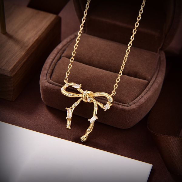 

botiega bowknot designer jewelry jewelry necklace suit for woman gold plated 18k highest counter quality classic style never fade premium gi, Silver