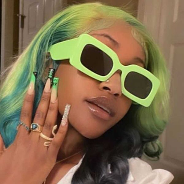 

sunglasses 2022 sunglasses for women trendy oversized square sun glasses purple orange green big rectangle glasses hip hop fashion eyewear g, White;black