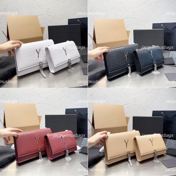 

womens kate chain bag with tassel leather saddle envelope messenger bags crossbody handbags designer luxury fashion handbag