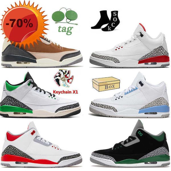 

boots new 2023 jumpman 3 women men new quality basketball shoes 3s luck green pine green unc katrina fire red desert elephant black gold coo