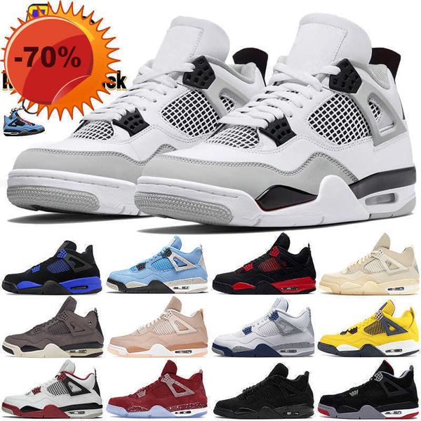 

boots outdoors jumpman 4 4s retro mens basketball shoes university blue red thunder military black cat midnight navy a ma maniere violet