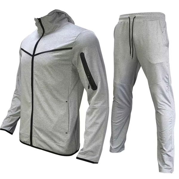 

designer men women sportswear tuta tech pants tracksuits suits mens track sweat suit coats man jogger tracksui jackets hoodies sweatshirts p, Gray