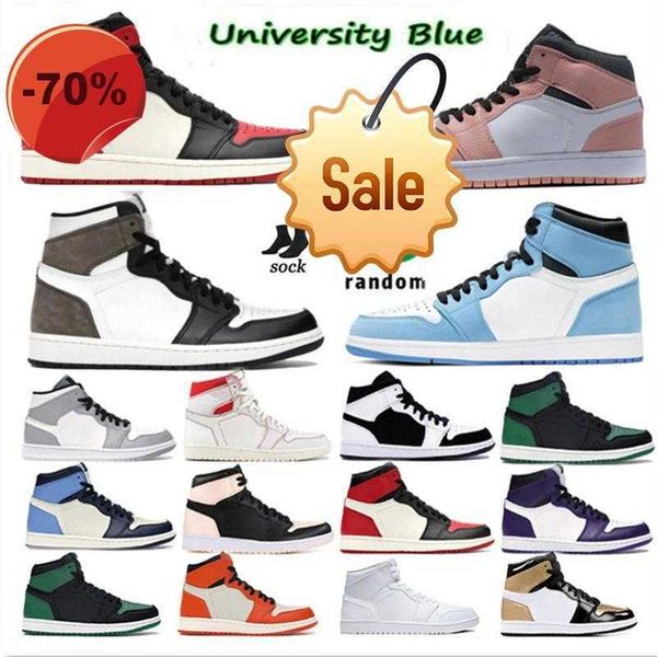 

boots jumpman 1 basketball shoes og high 1s running unc hyper royal homage to home university blue men sport designer sneakers trainers 36 -, Black