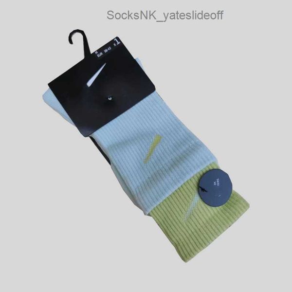 

men's socks luxury fashion women's hook brand stockings designers color splicing men women lovers towel bottom medium stocking spo, Black