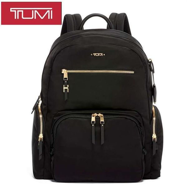 

tumi tuming backpack women 196300 nylon with leather large capacity waterproof computer backpack travel bag244l