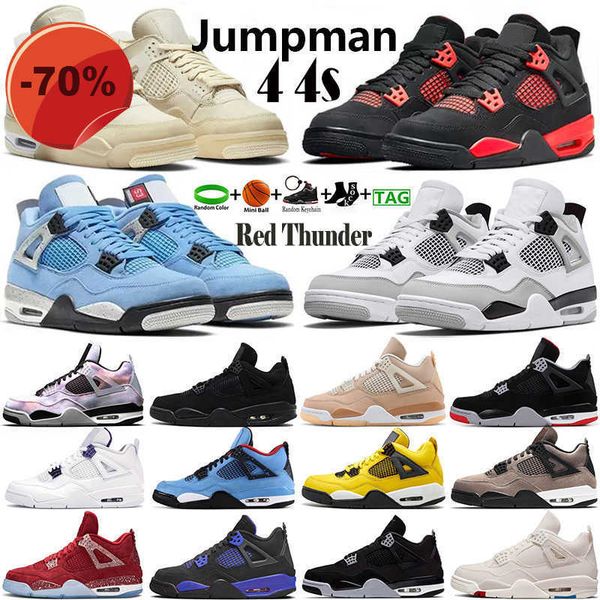 

boots basketball shoes jumpman 4 4s og mens basketball shoes military black university blue canvas sail oreo red thunder white cement black