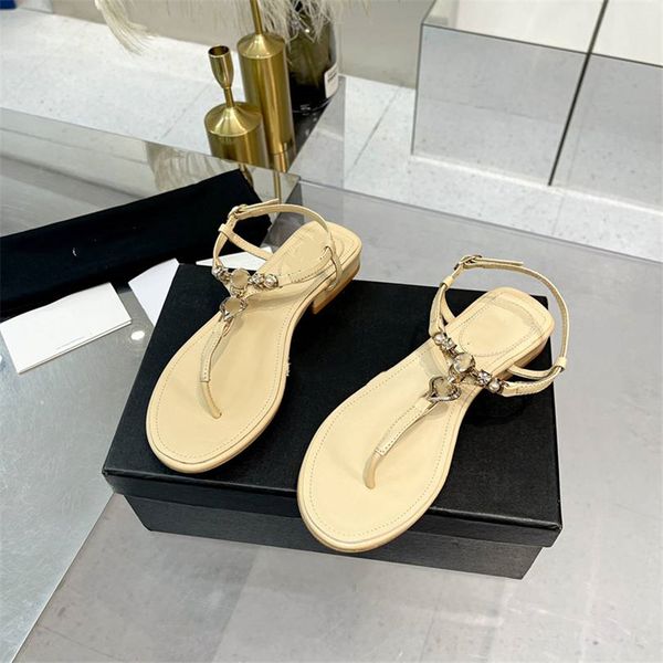 

luxury design sandals 2023 fashion channel women summer high heels leather cross lace up student casual slippers 05-017, Black