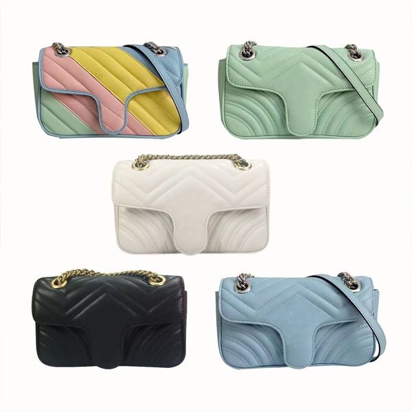 

classic original high-quality designer bags two g marmont wave pattern chain handbag shoulder bag crossbodys lady leather ladies tote