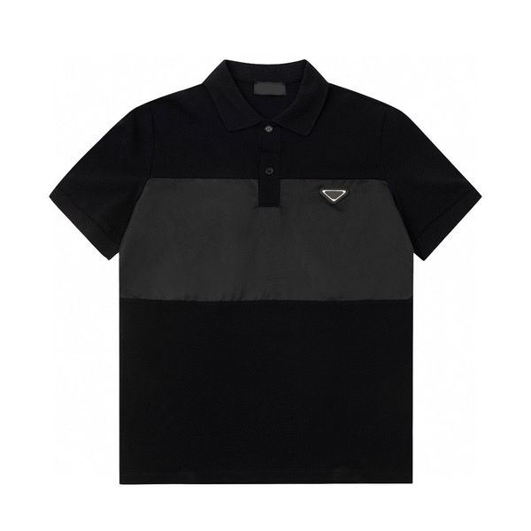 

men's plus tees & polos round neck embroidered and printed polar style summer wear with street pure cotton r22, Black;brown